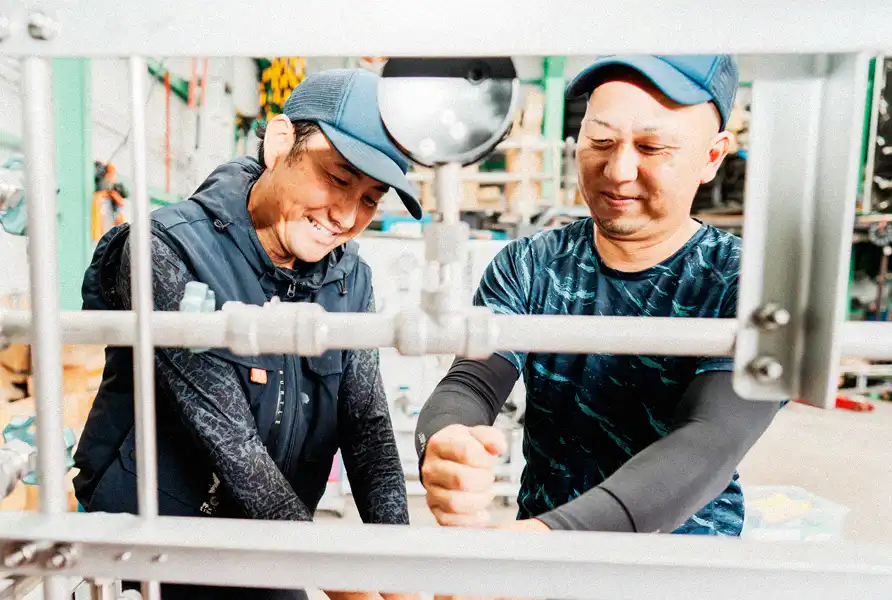 高圧ガス設備プラント制作風景