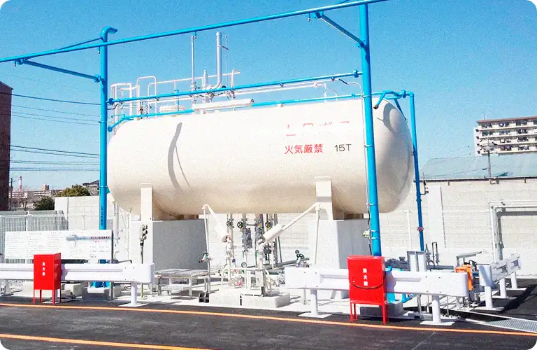 大型LPガス設備建設工事